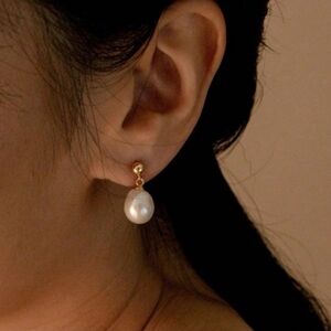 Anthropologie Pearl Drop Earrings